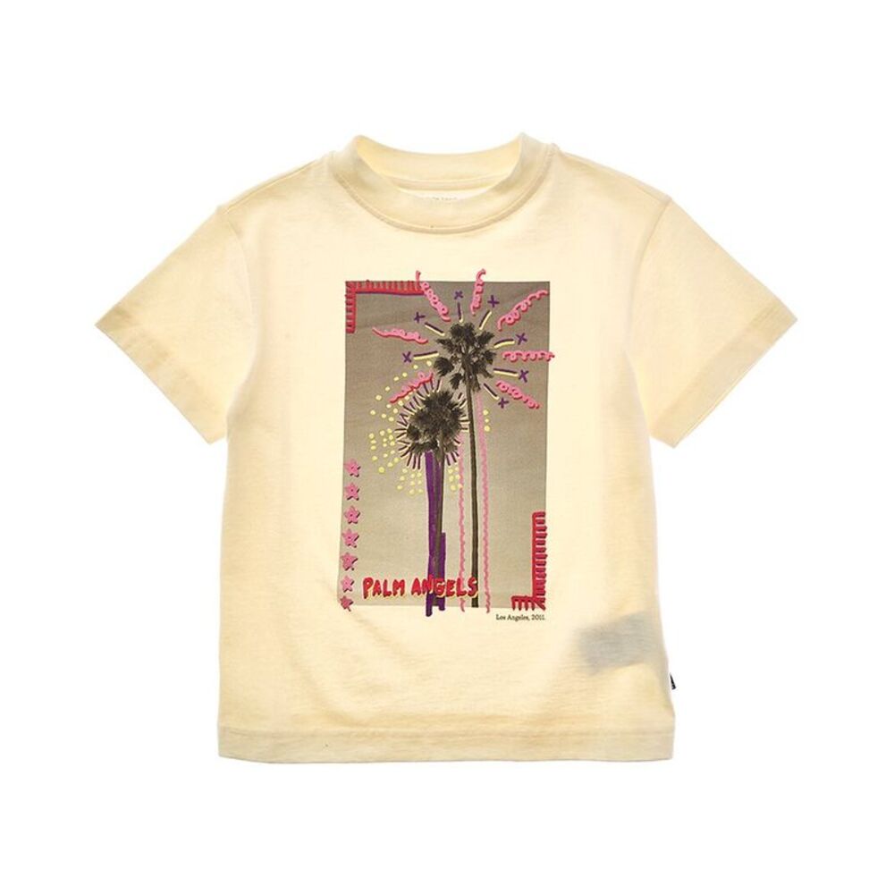 Palm Angels Girls  T-Shirt, Yellow